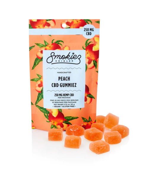 Peach CBD Gummies by Smokiez