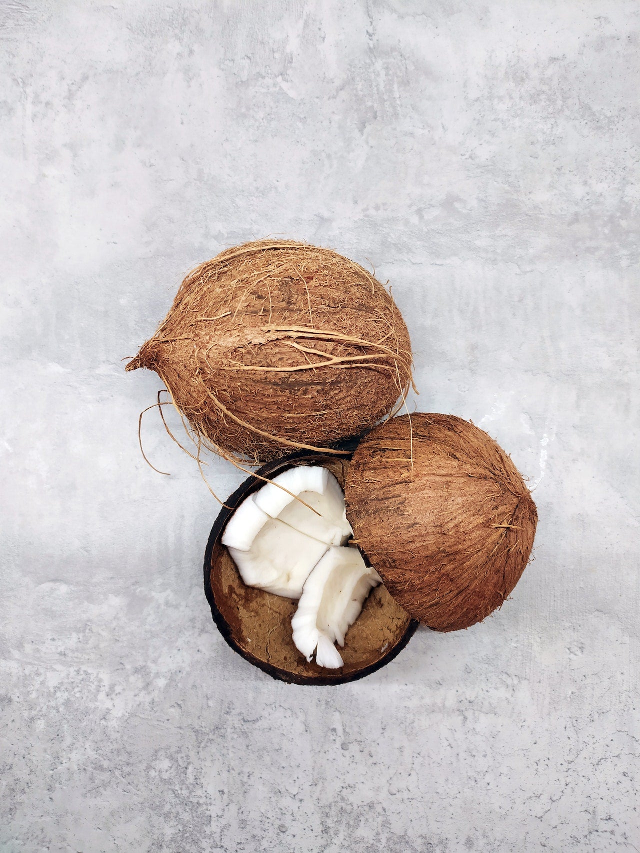 A picture of two coconuts