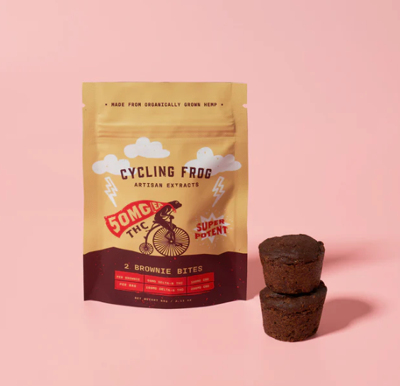 Cycling Frog THC + CBD Brownie Bites (100mg THC + 200mg CBD, 2-count)