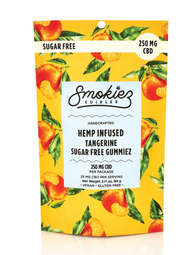 Smokiez Sugar Free Tangerine CBD Gummies (10 Pack)