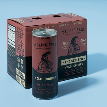 Wild Cherry THC Seltzer by Cycling Frog